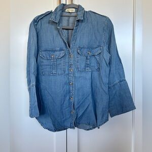 Cloth & Stone Light Blue Denim Shirt